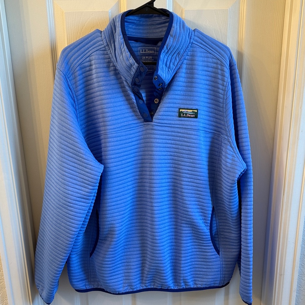 L.L. Bean Airlight Fleece Snap Pullover
